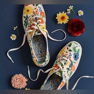 NIB floral Keds Champion sneakers, size 8 wide